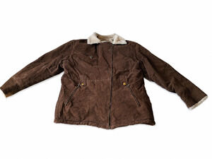 Genuine Leather Charles Klein Women's L Brown Jacket